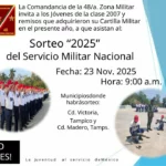 La Secretaría de la Defensa Nacional invita a los jóvenes a participar en el sorteo del Servicio Militar Nacional