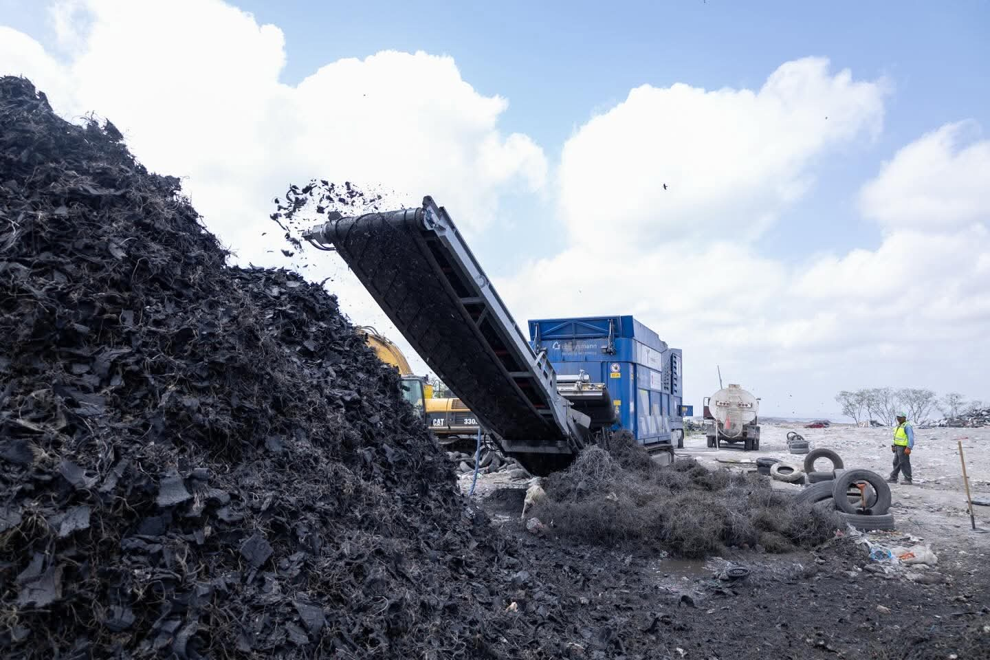 Matamoros supera las 80 mil llantas trituradas en beneficio del medio ambiente y la salud pública