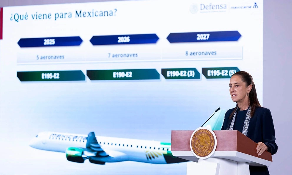 Sheinbaum prevé equilibrio financiero de Mexicana con su flota completa
